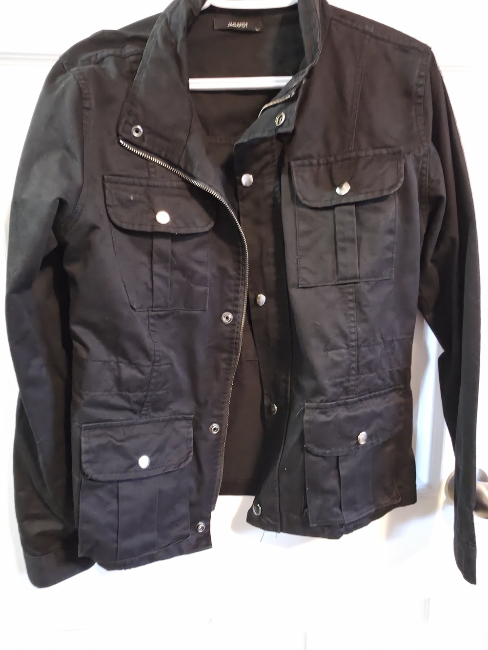 Jackpot Black Utility Bomber Jacket